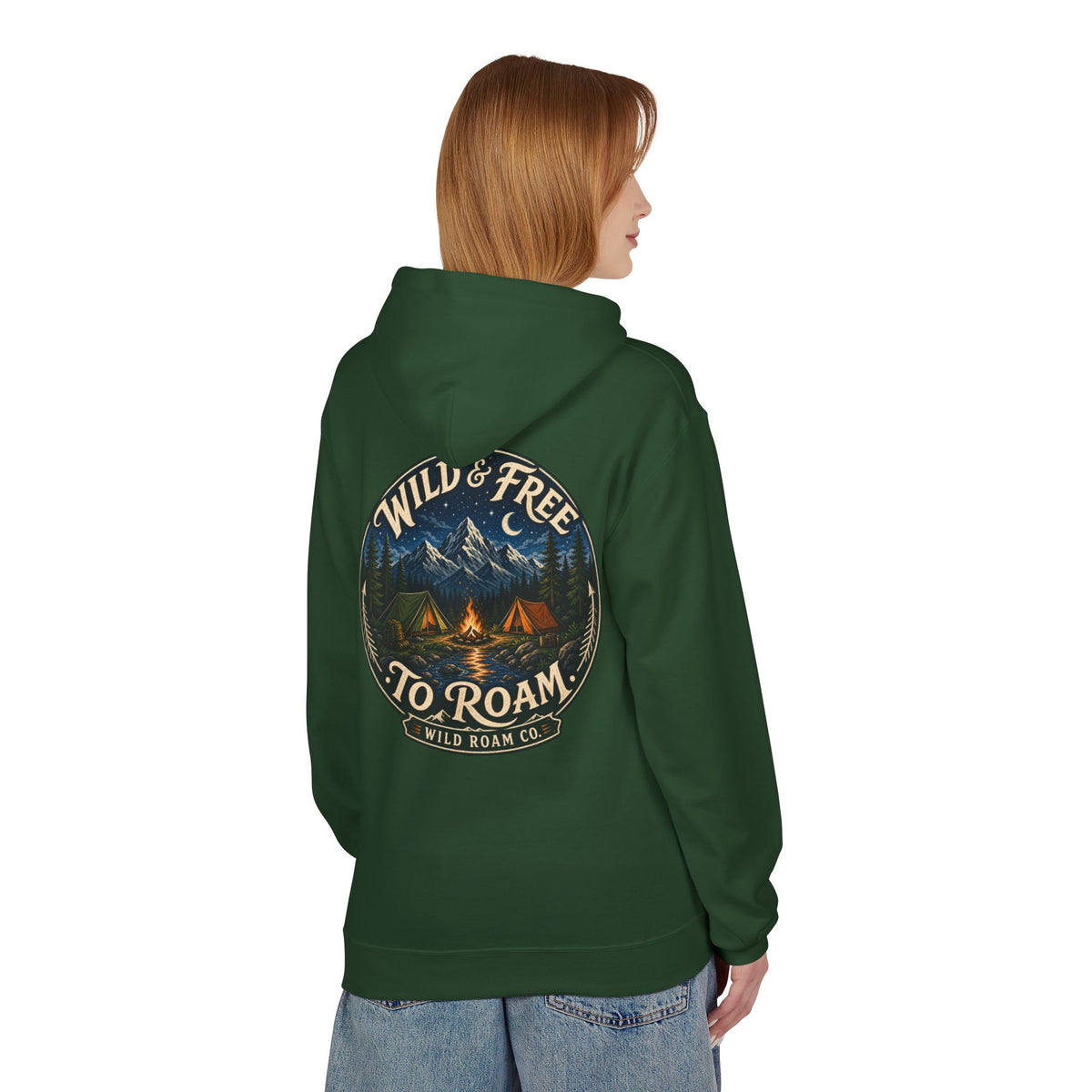 Wild & Free Hoodie — Wild Roam Co Camping Adventure Pullover