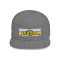 Wild Roam Co. Flat Bill Snapback Hat — Outdoor Adventure Logo Cap