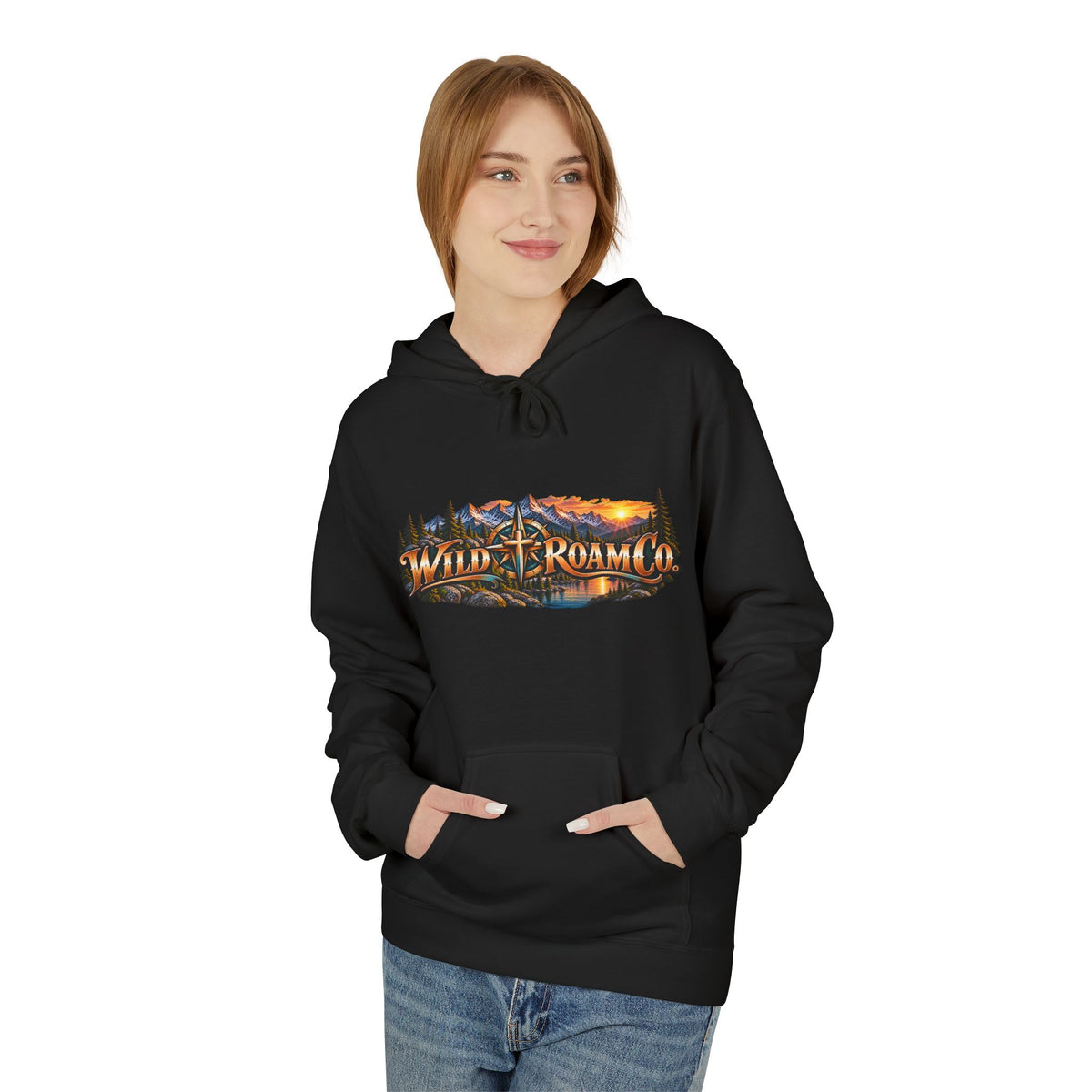 Men's Christian Nature Hoodie — “Be Still and Know That I Am God” Scenic Sweatshirt