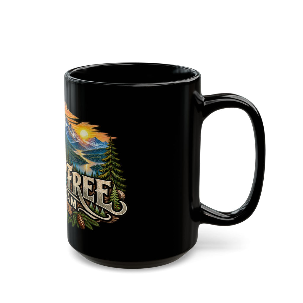 Wild & Free to Roam Coffee Mug — Hiking Mountains Adventure Mug