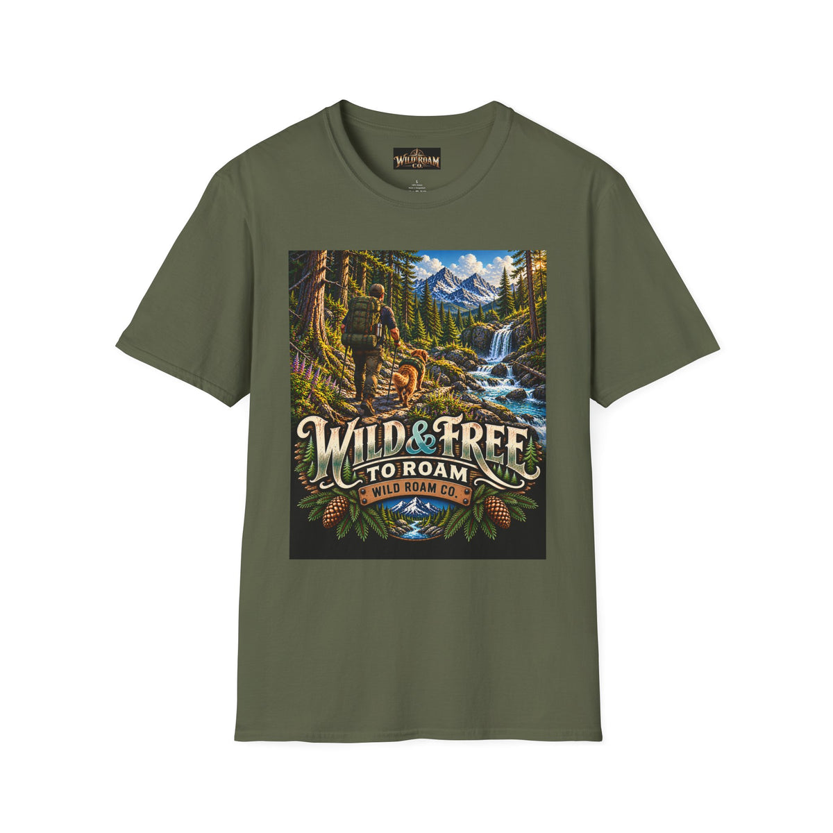 Wild & Free To Roam Men's Hiking T-Shirt