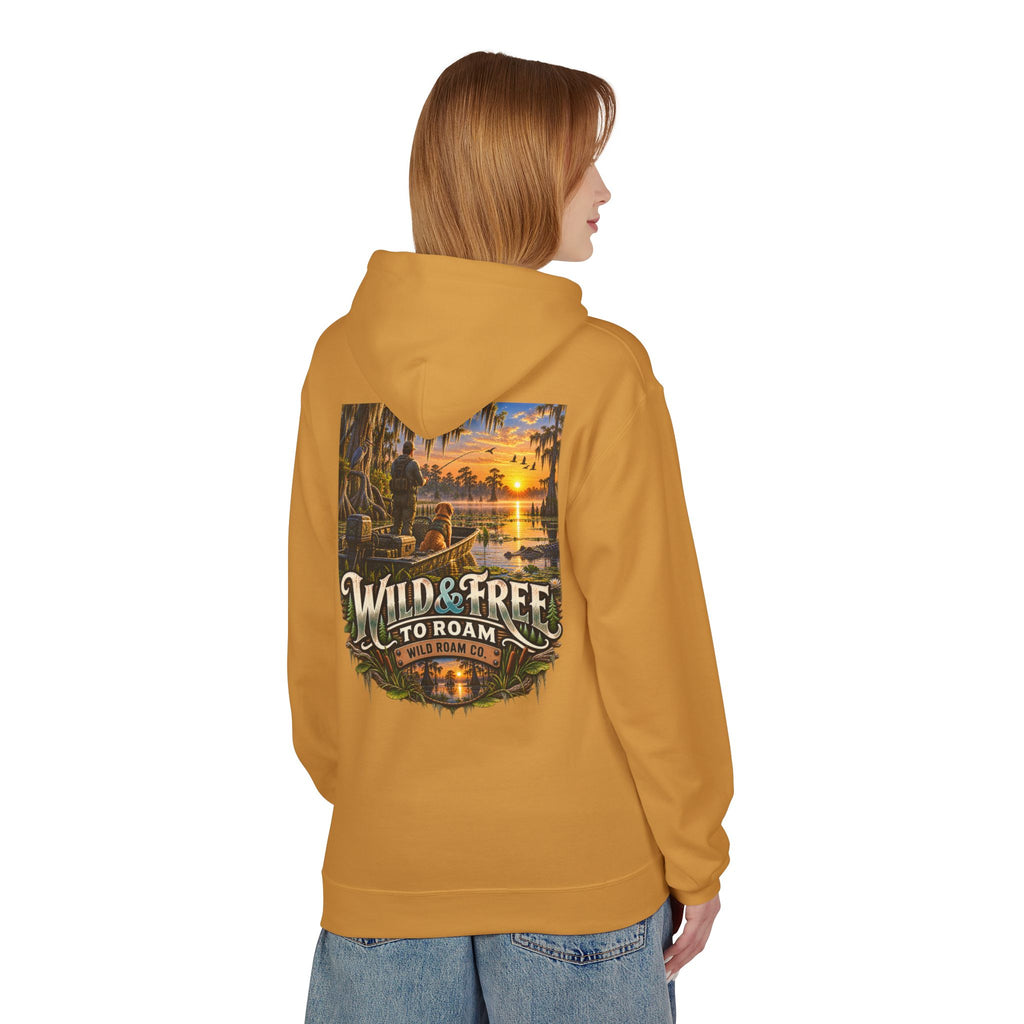 Wild & Free Hoodie — Wild & Free To Roam Bayou Adventure Graphic Pullover