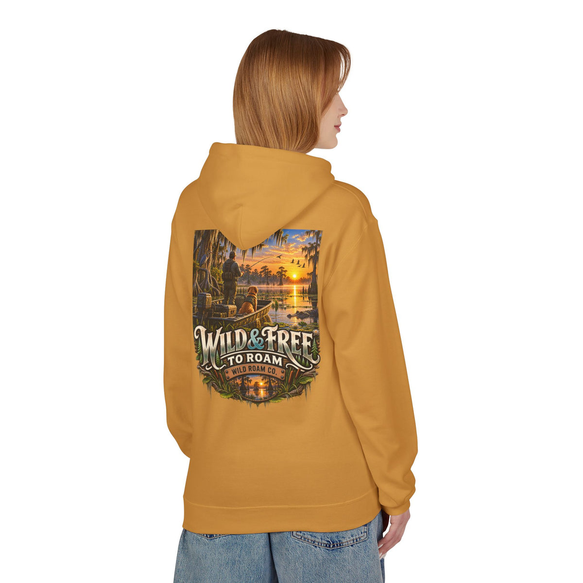 Wild & Free Hoodie — Wild & Free To Roam Bayou Adventure Graphic Pullover