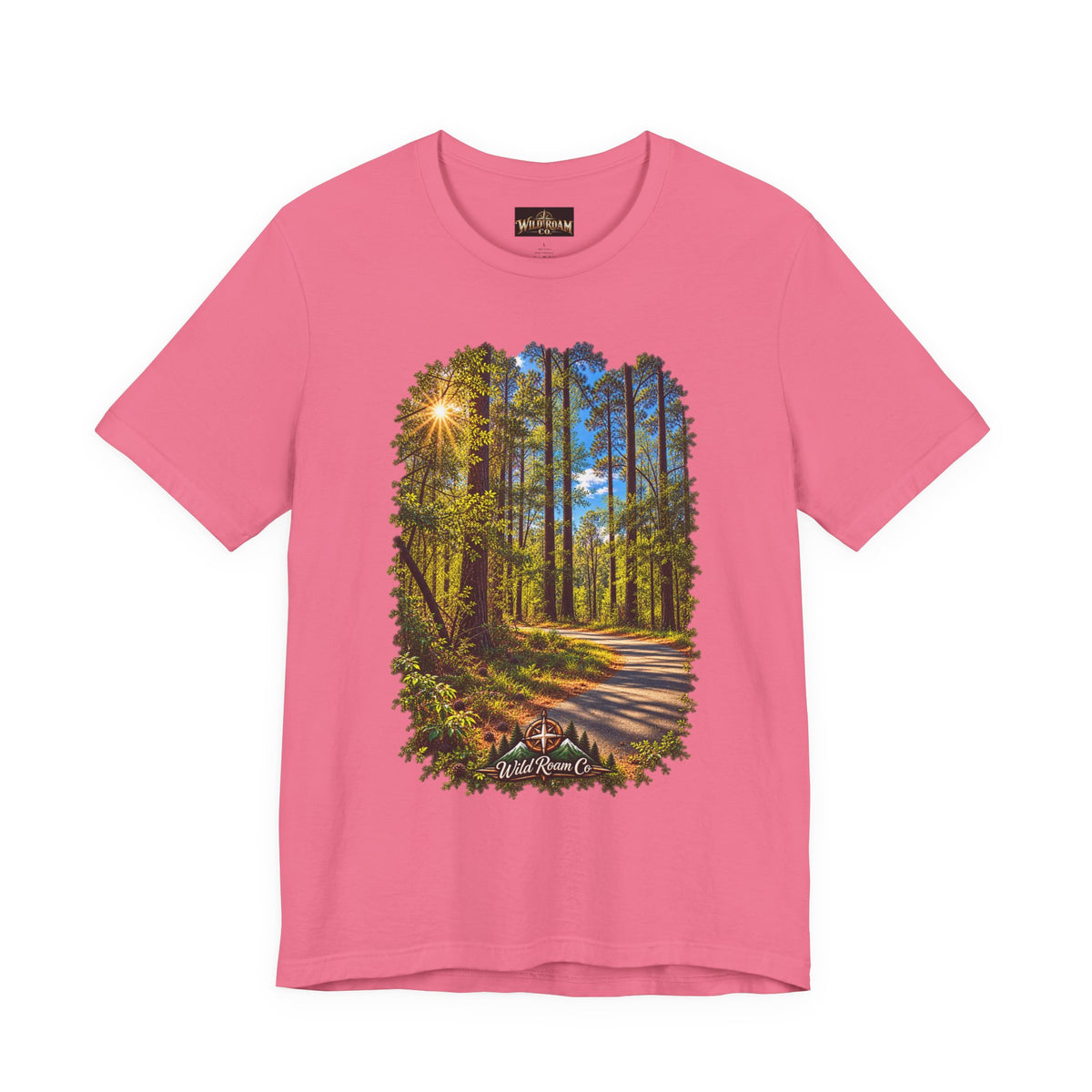 Wild Roam Co Unisex Tee--Matt 7:14 Forest Path