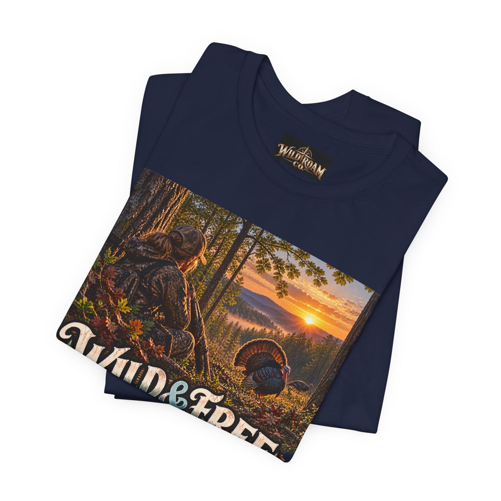Women's Wild & Free To Roam T-Shirt — Outdoor Adventure Nature Graphic Tee