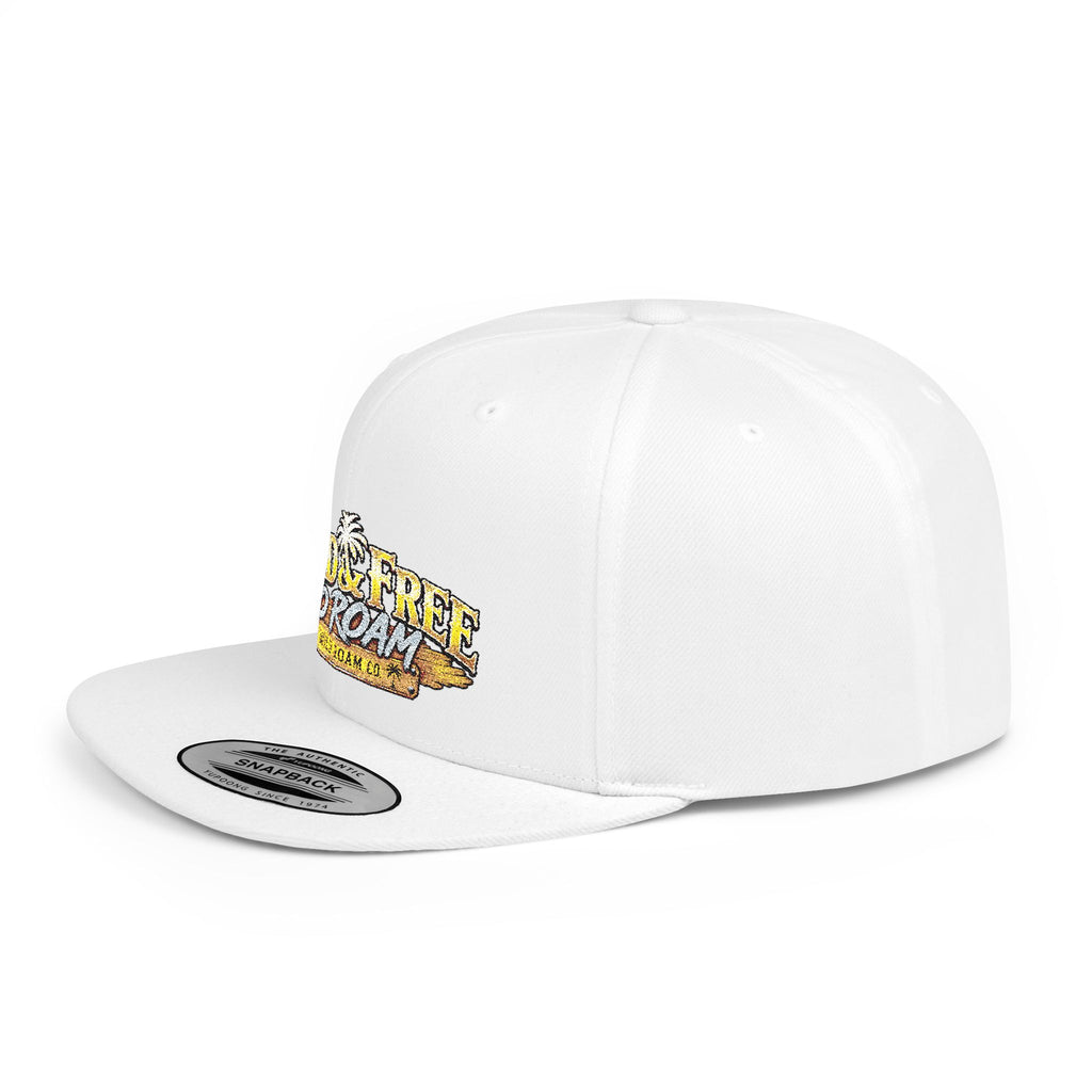 Snapback Hat — "Wild & Free to Roam" Embroidered Flat Bill Cap