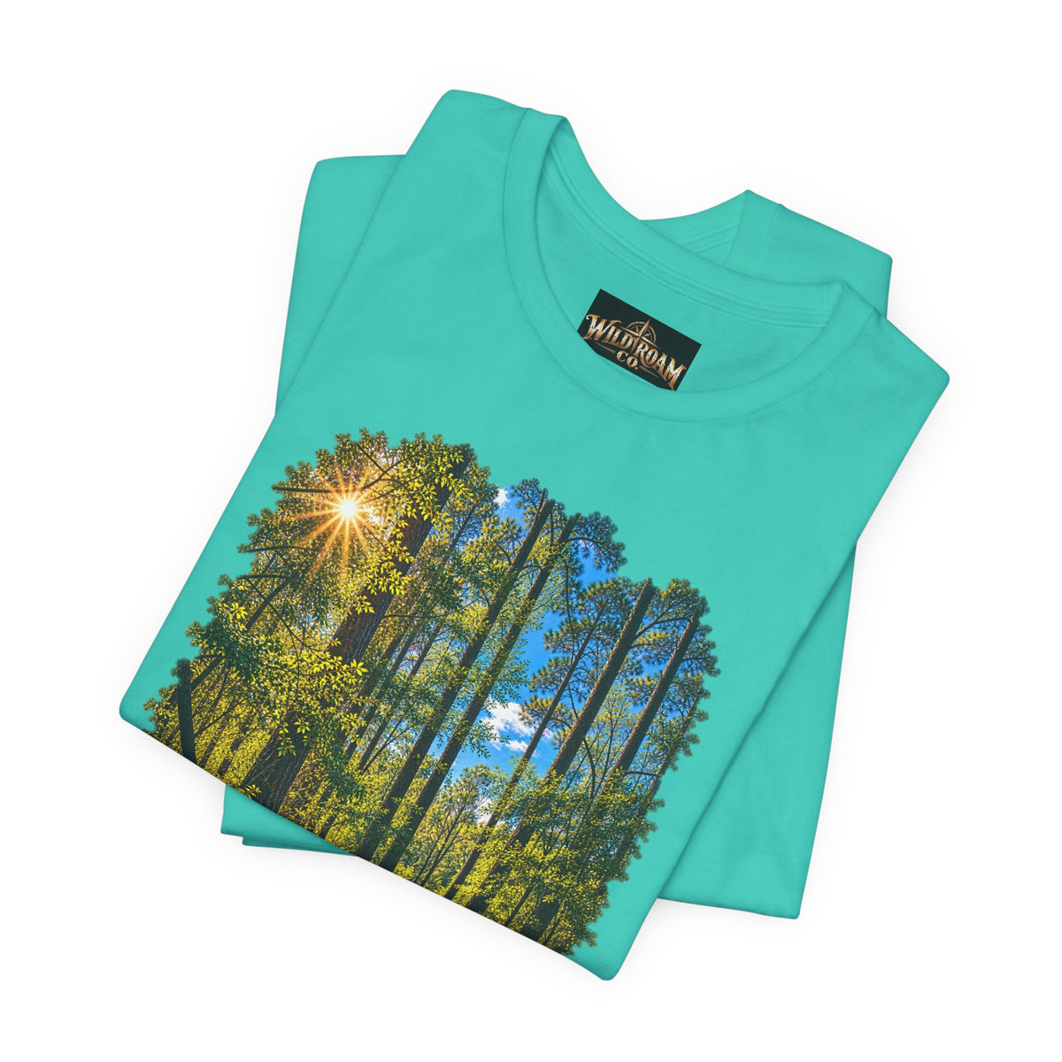 Wild Roam Co Unisex Tee--Matt 7:14 Forest Path