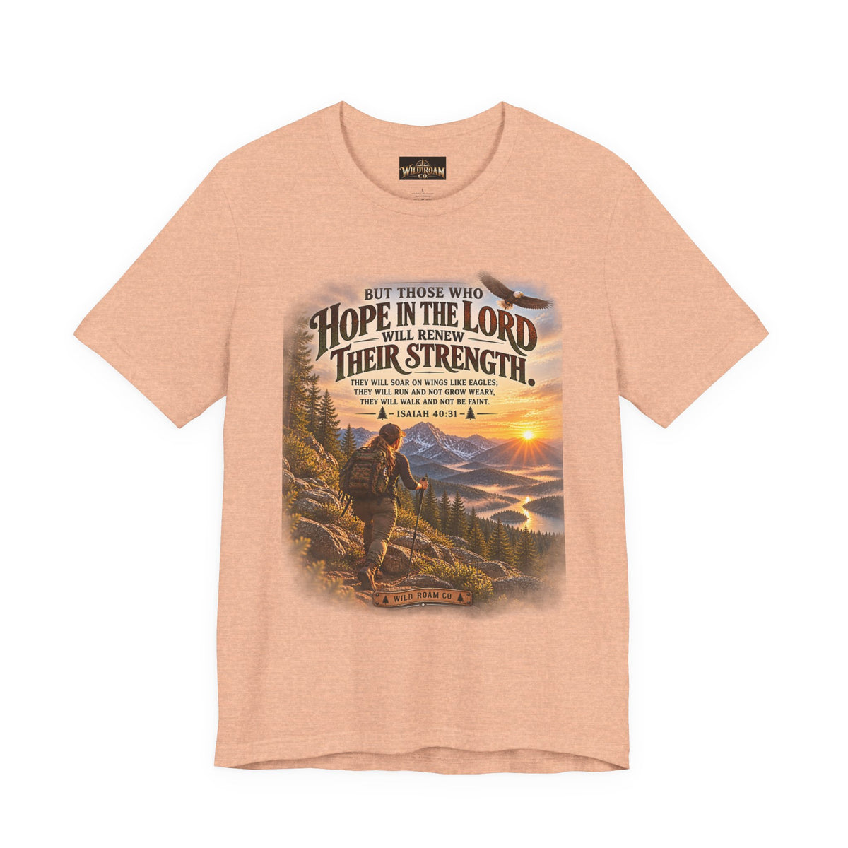 Women's Hope in the Lord T-Shirt — Isaiah 40:31 Christian Faith Tee