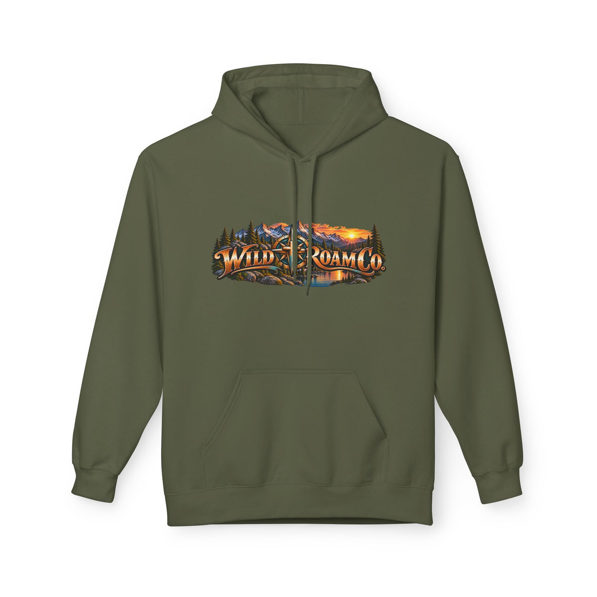 Men's Christian Nature Hoodie — “Be Still and Know That I Am God” Scenic Sweatshirt