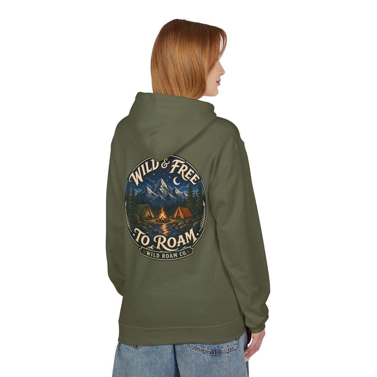Wild & Free Hoodie — Wild Roam Co Camping Adventure Pullover