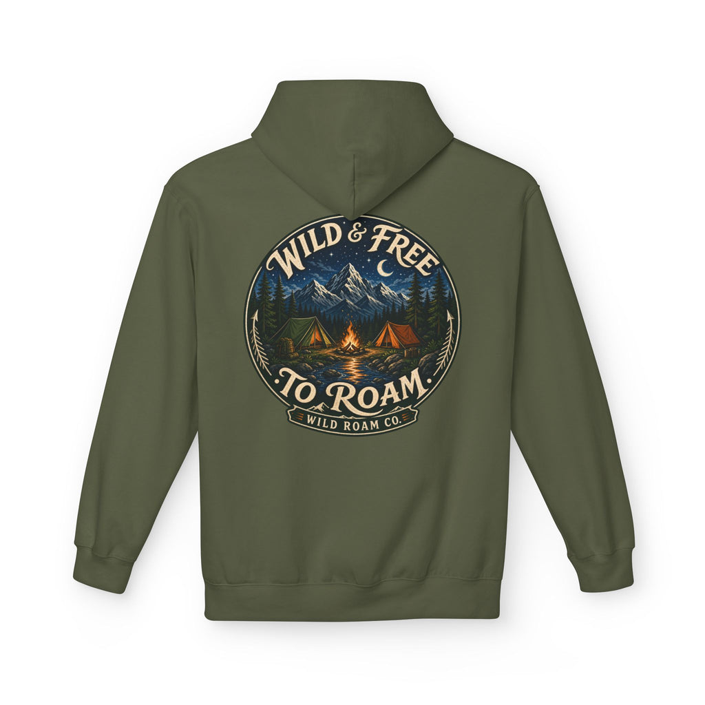 Wild & Free Hoodie — Wild Roam Co Camping Adventure Pullover