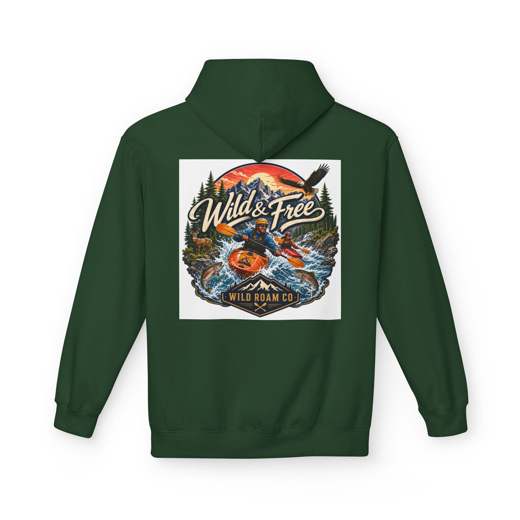 Hoodie — "Wild & Free" Kayak Adventure Pullover
