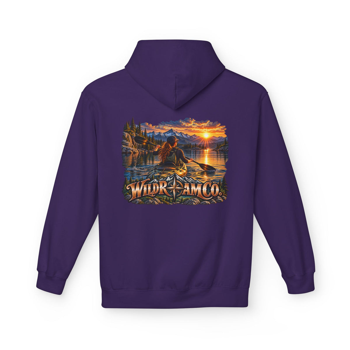 Wild Roam Co. Women's Sunset Kayak Hoodie — Outdoor Adventure Pullover