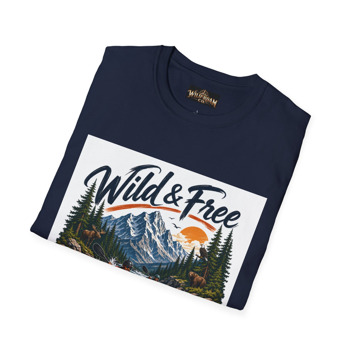 Wild Roam Co. T-Shirt —  Kayak Adventure Graphic Tee