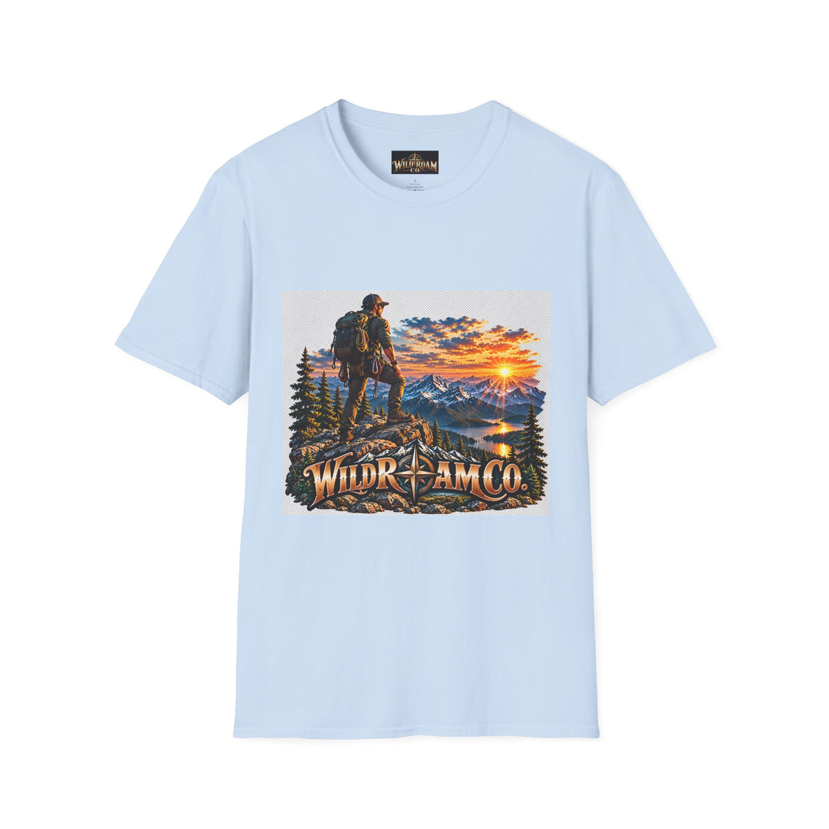 Men's Peak Sunset Graphic Tee--Wild Roam Co Mountain Sunset Tee