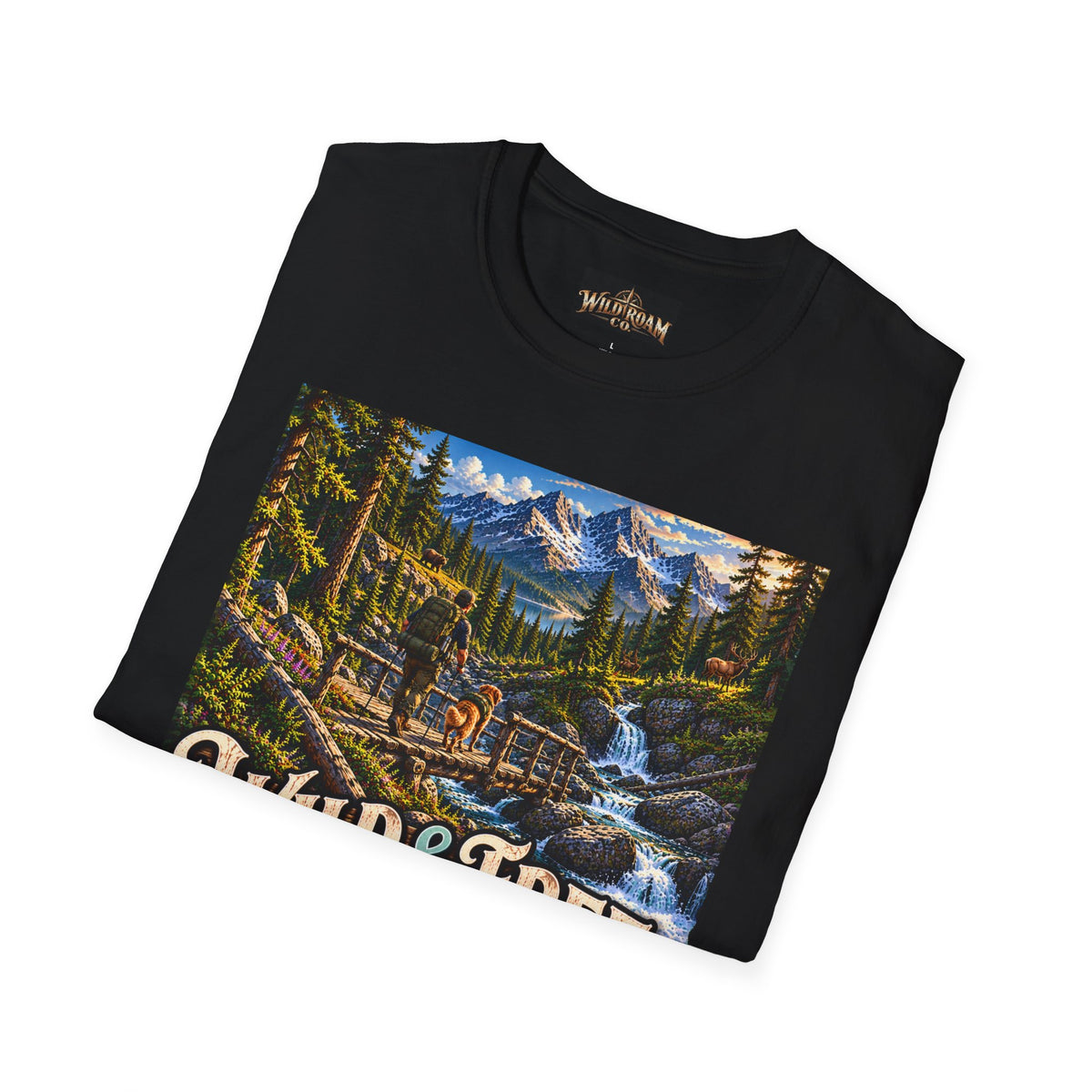 Wild & Free To Roam T-Shirt — Vintage Mountain Nature Graphic Tee