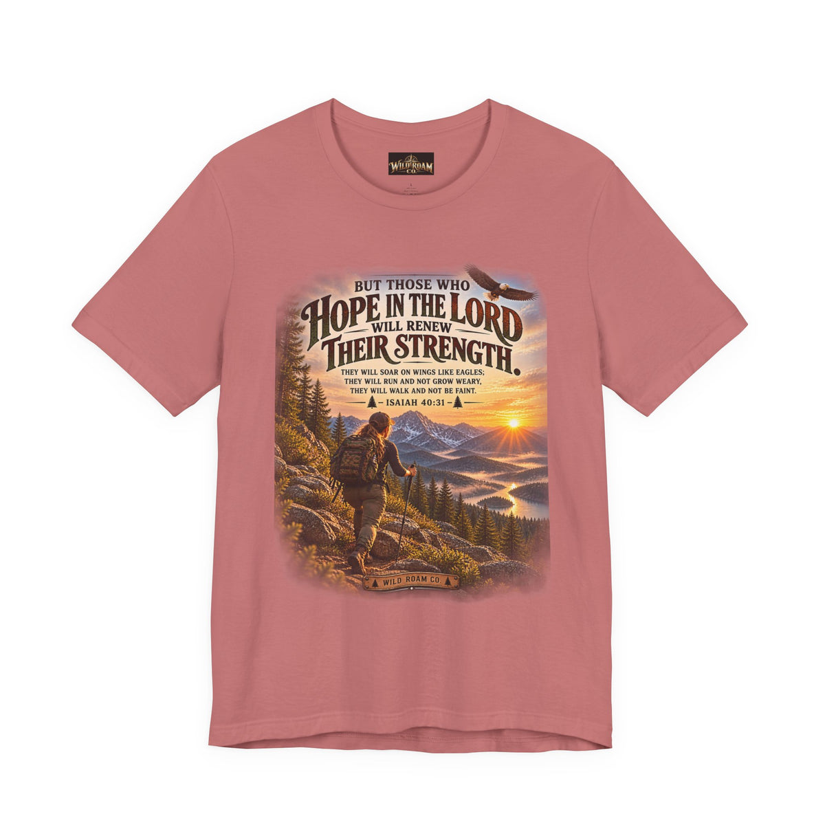 Women's Hope in the Lord T-Shirt — Isaiah 40:31 Christian Faith Tee