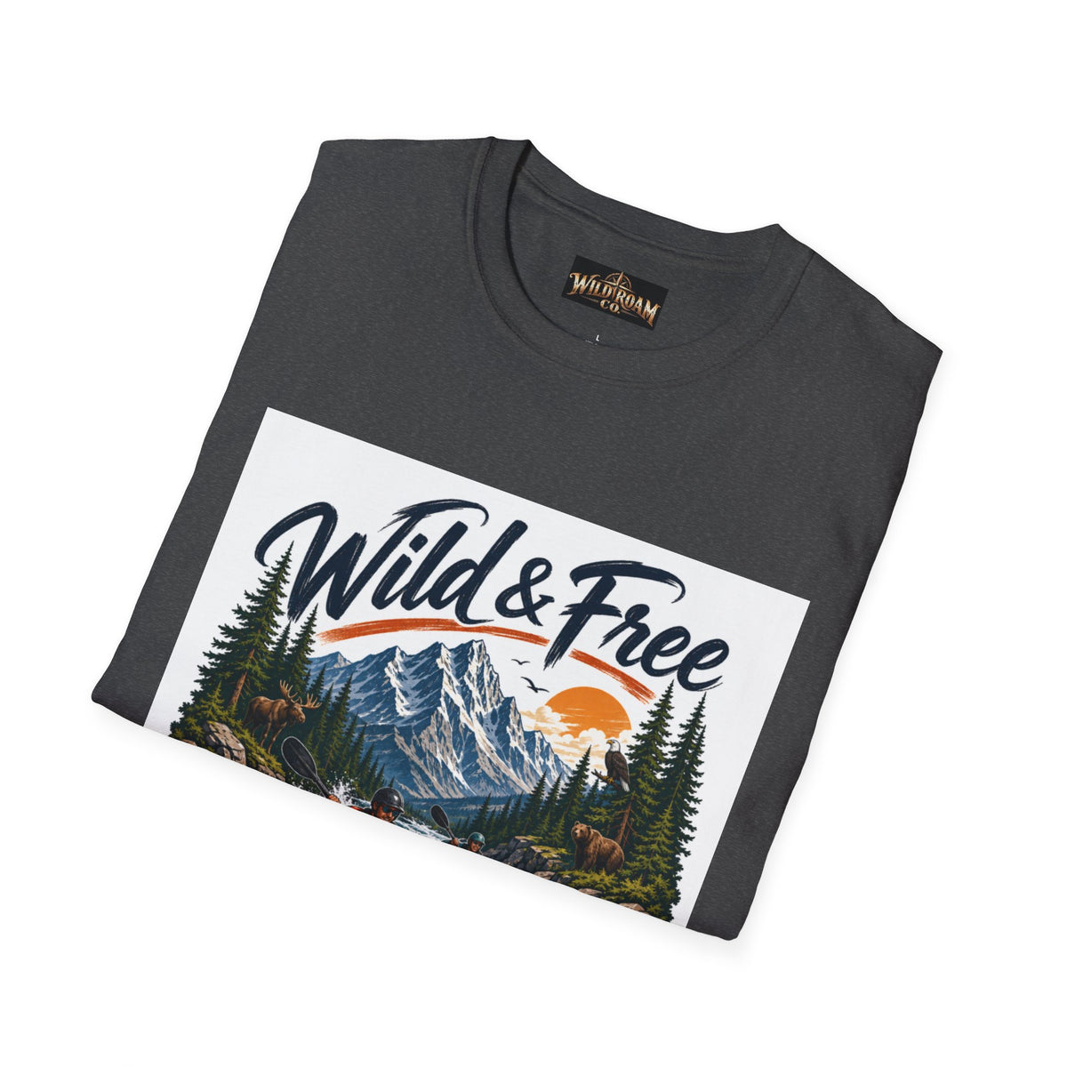 Wild Roam Co. T-Shirt —  Kayak Adventure Graphic Tee