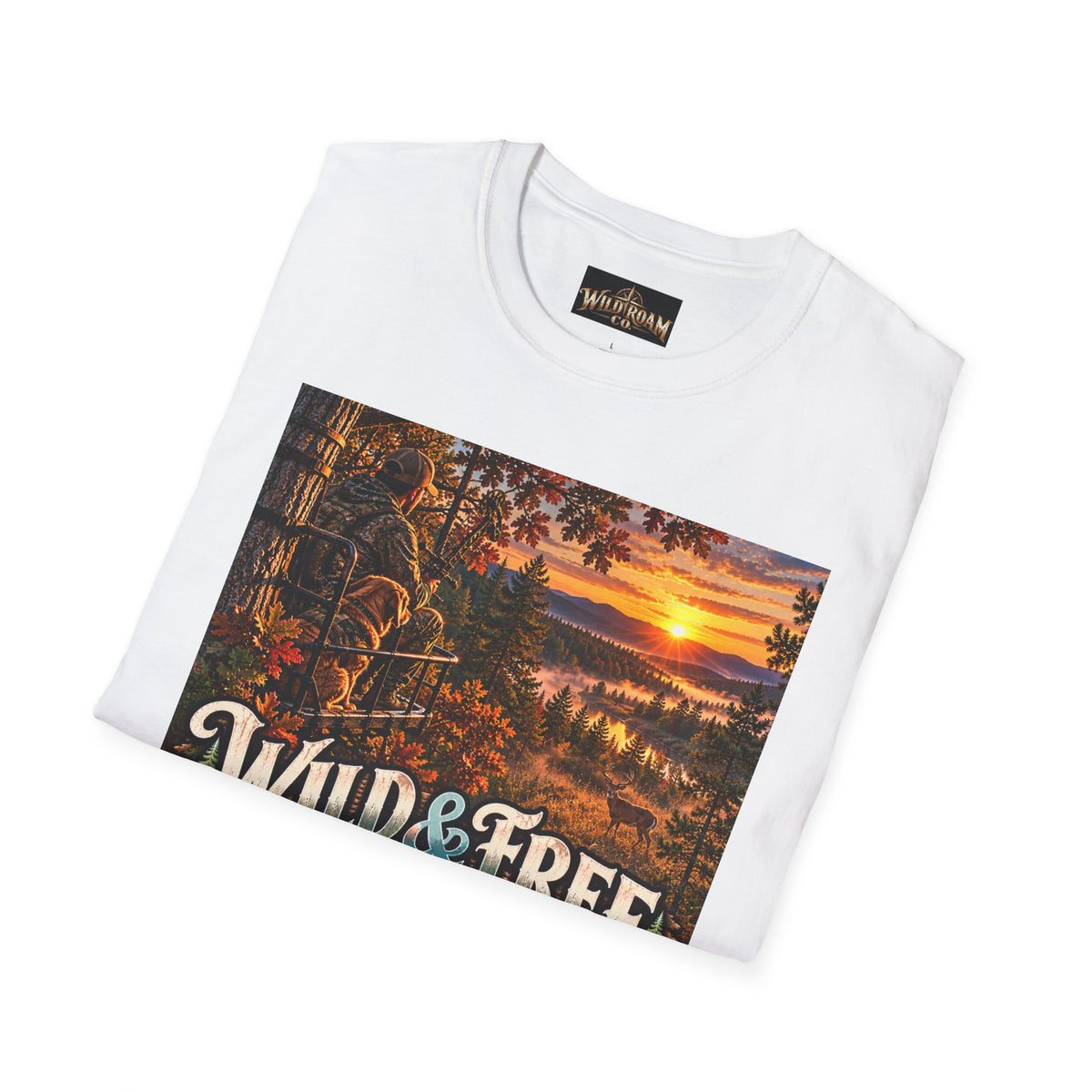 Wild & Free To Roam T-Shirt — Outdoor Nature Sunset Graphic Tee