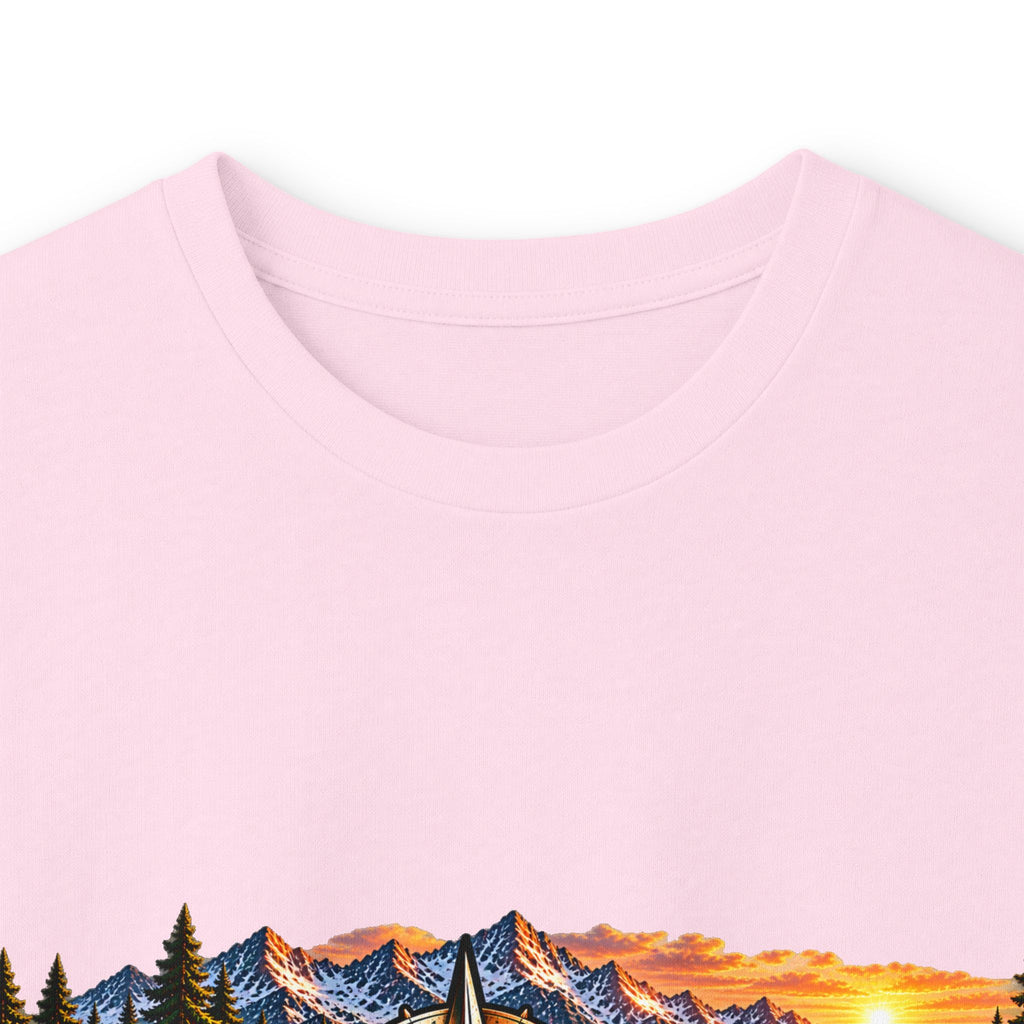 Long Sleeve Tee - "Wild + Roam Co." Faith Logo Sunset Graphic with Acts 13:47 Scripture Back
