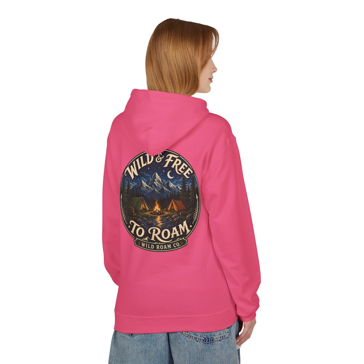 Wild & Free Hoodie — Wild Roam Co Camping Adventure Pullover