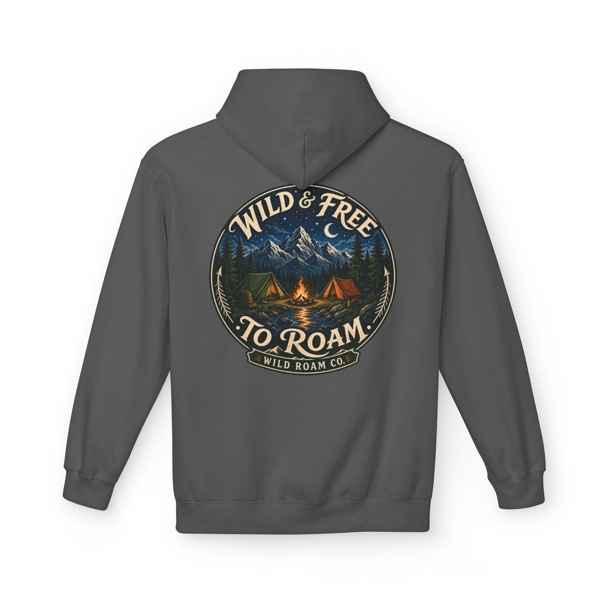 Wild & Free Hoodie — Wild Roam Co Camping Adventure Pullover