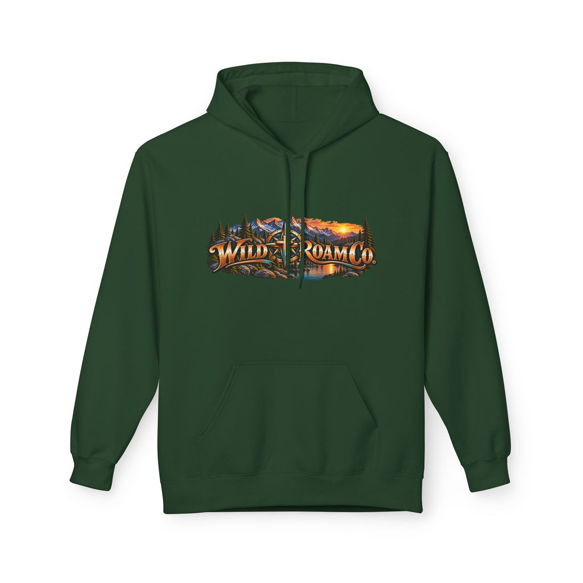 Men's Hope in the Lord Hiking Hoodie — Wild Roam Co. Sunset Mountain Faith Pullover