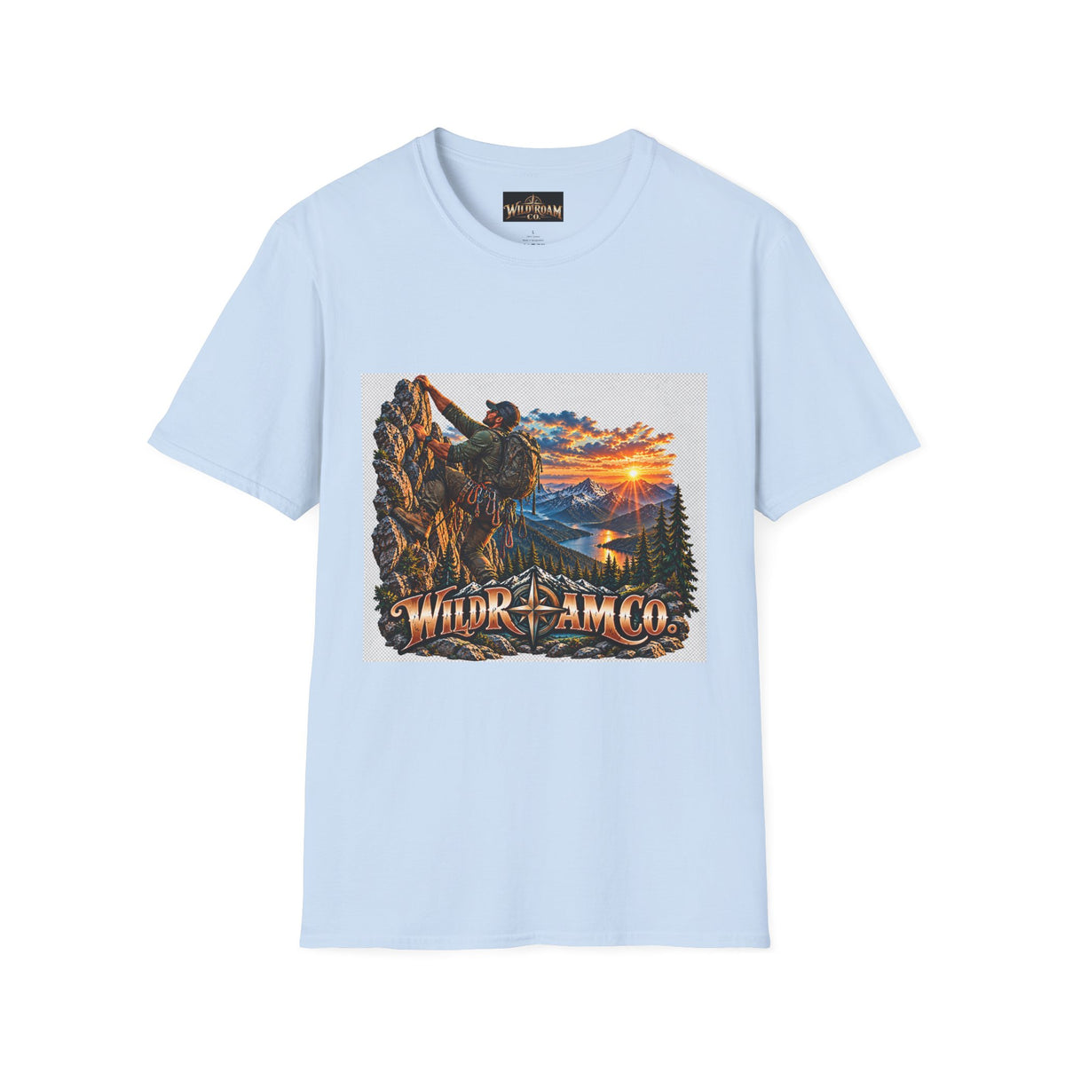 Men's Climber Adventure Graphic T-Shirt — Wild Roam Co. Mountain Climbing Tee