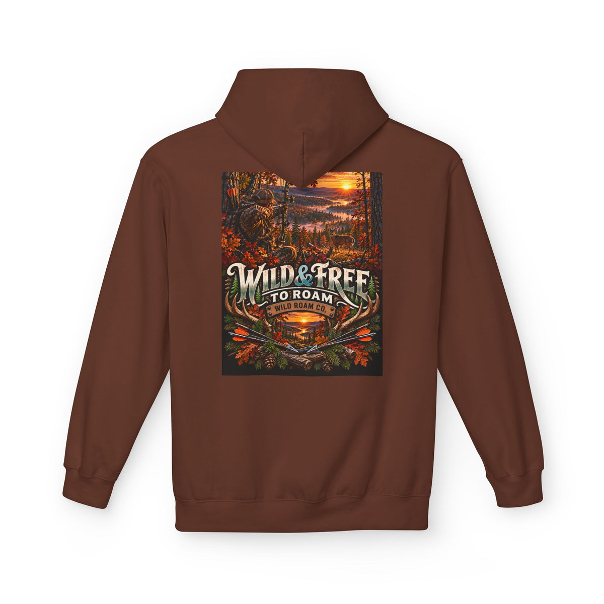 Wild & Free Hoodie — 'Wild & Free To Roam' Outdoor Bow Adventure Pullover