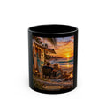 Beach Sunset Coffee Mug – Surf Shack Sunset Scene (11oz & 15oz)