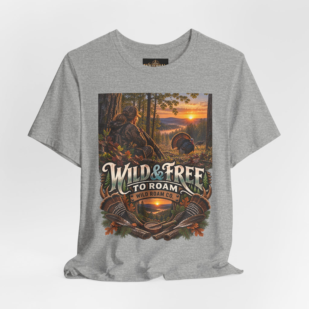 Women's Wild & Free To Roam T-Shirt — Outdoor Adventure Nature Graphic Tee