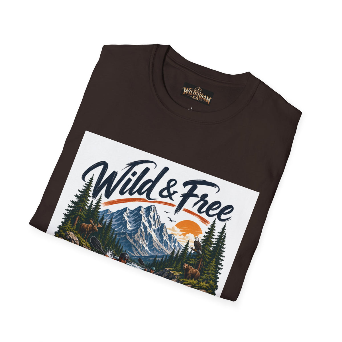 Wild Roam Co. T-Shirt —  Kayak Adventure Graphic Tee