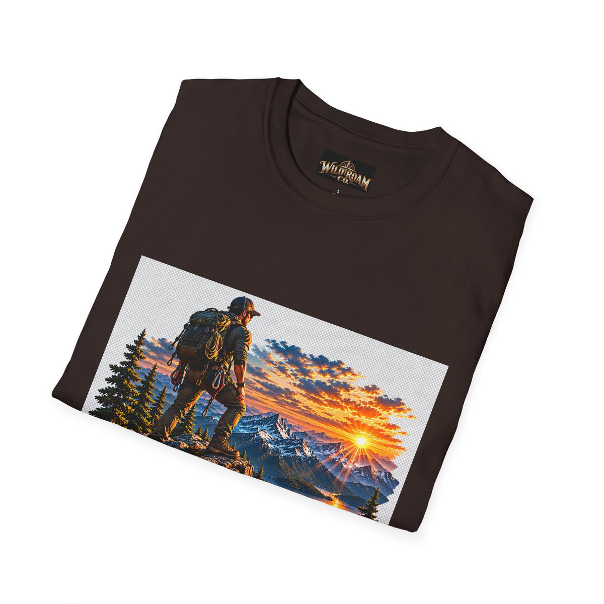 Men's Peak Sunset Graphic Tee--Wild Roam Co Mountain Sunset Tee