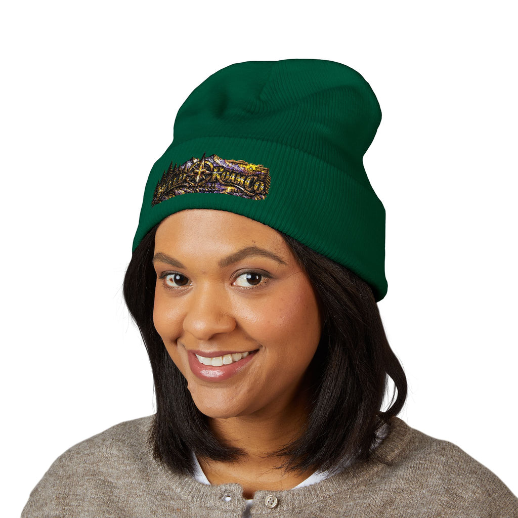 Wild & Free Embroidered Cuffed Beanie