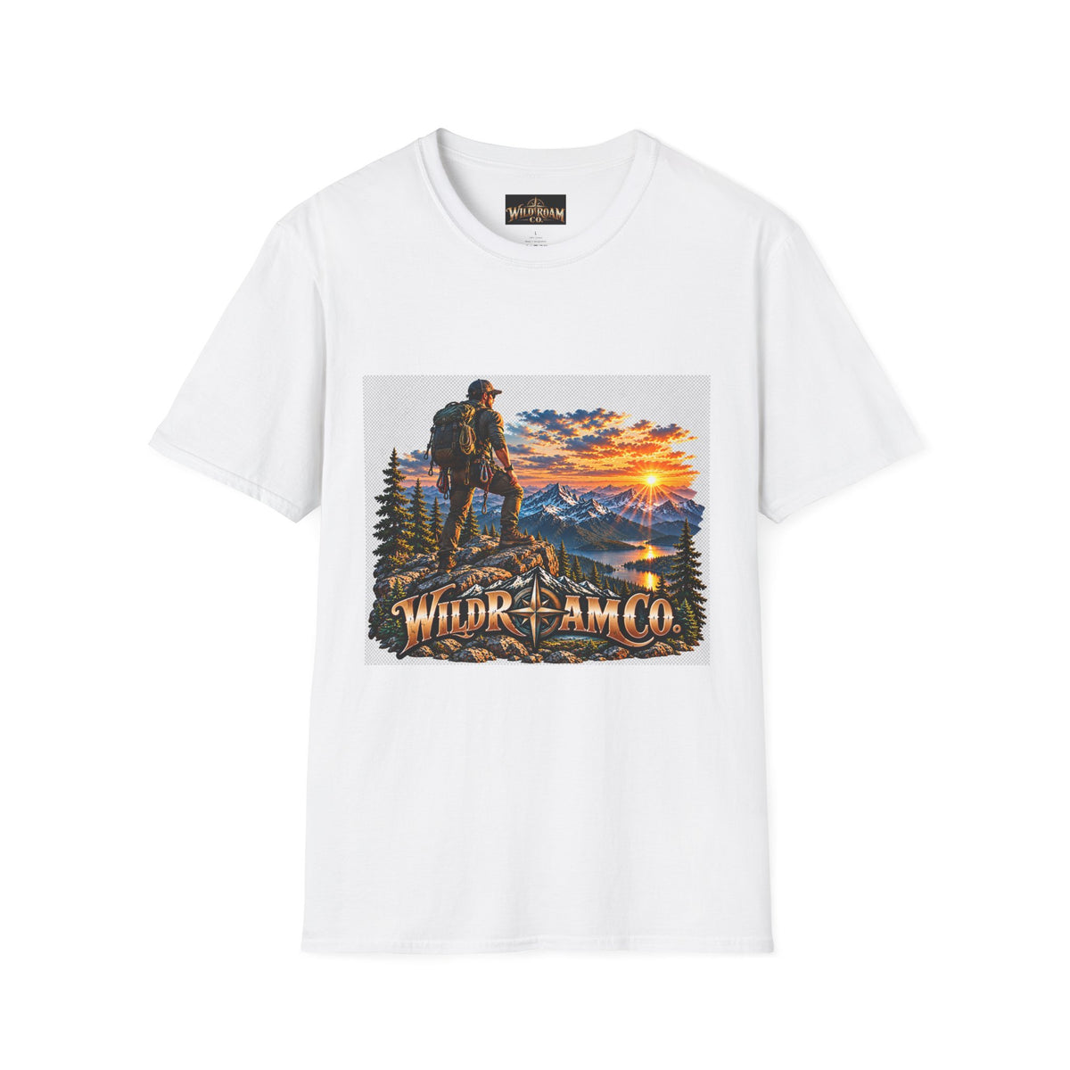 Men's Peak Sunset Graphic Tee--Wild Roam Co Mountain Sunset Tee