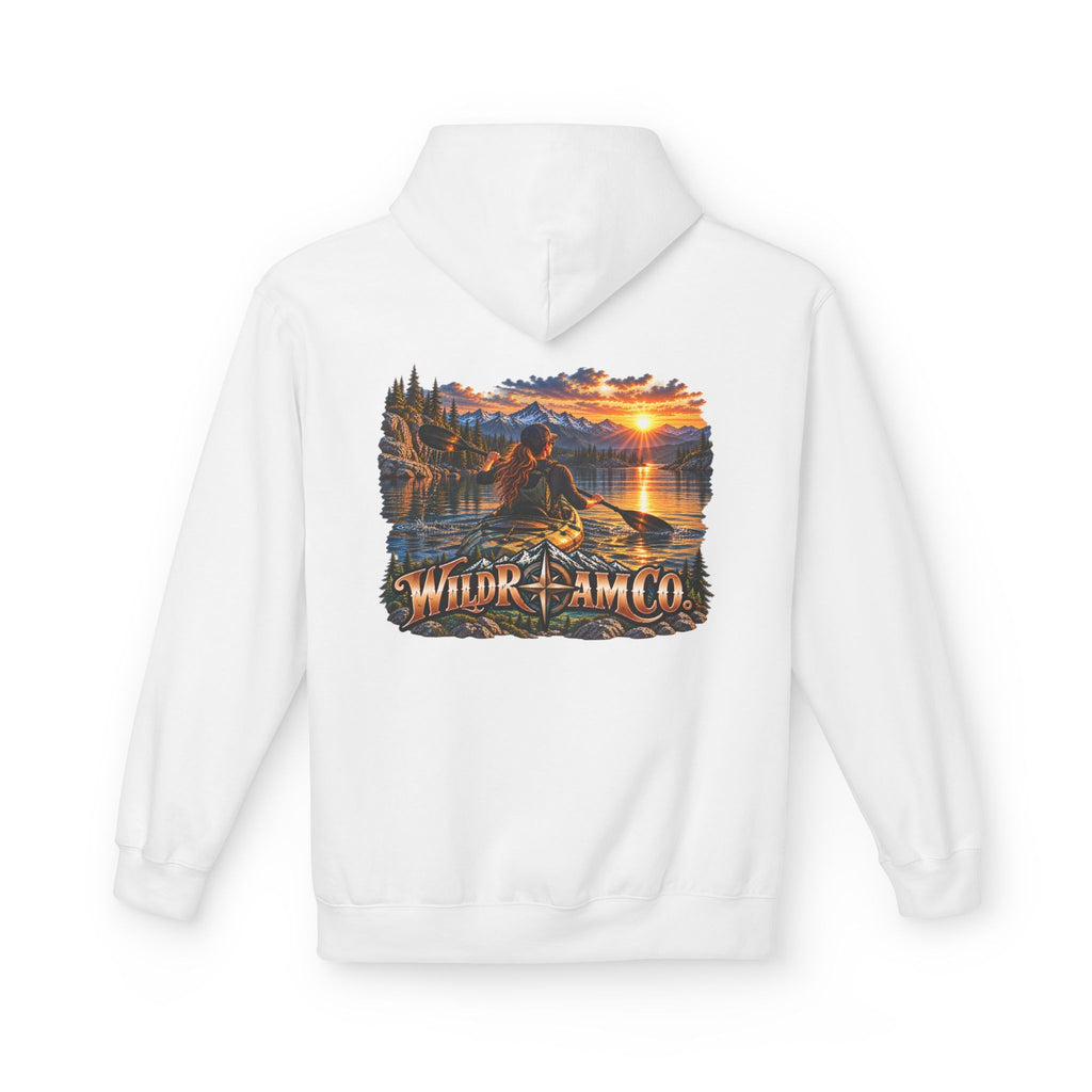 Wild Roam Co. Women's Sunset Kayak Hoodie — Outdoor Adventure Pullover