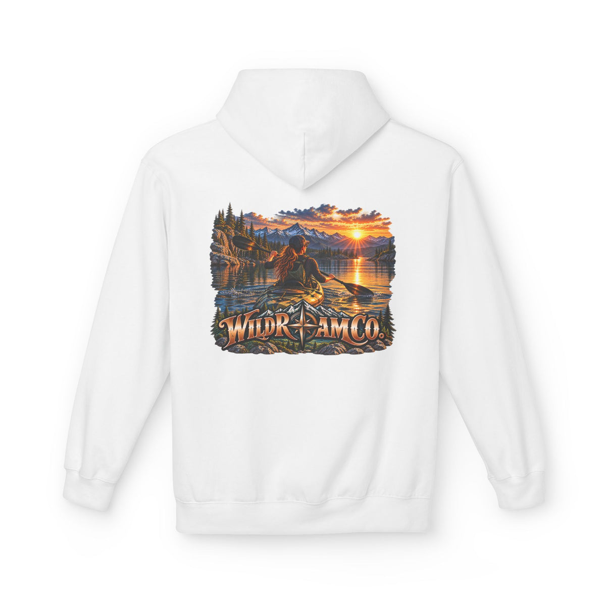 Wild Roam Co. Women's Sunset Kayak Hoodie — Outdoor Adventure Pullover