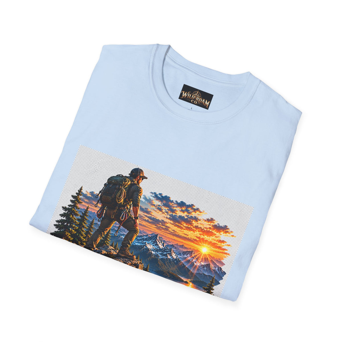 Men's Peak Sunset Graphic Tee--Wild Roam Co Mountain Sunset Tee
