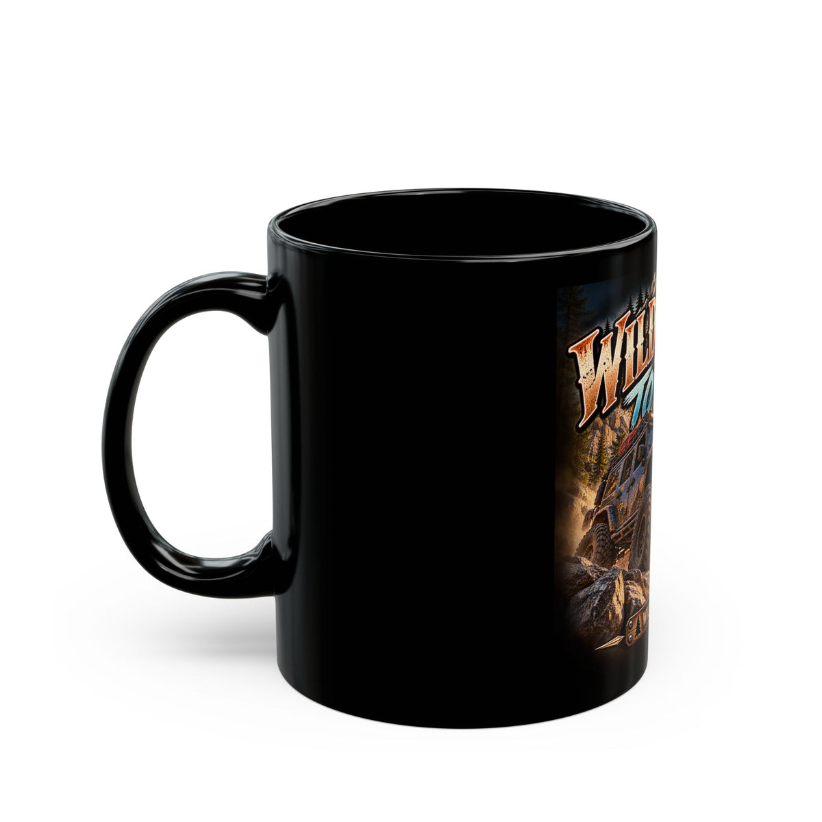 Wild & Free to Roam Mug — Off-Road Jeep Adventure Coffee Cup
