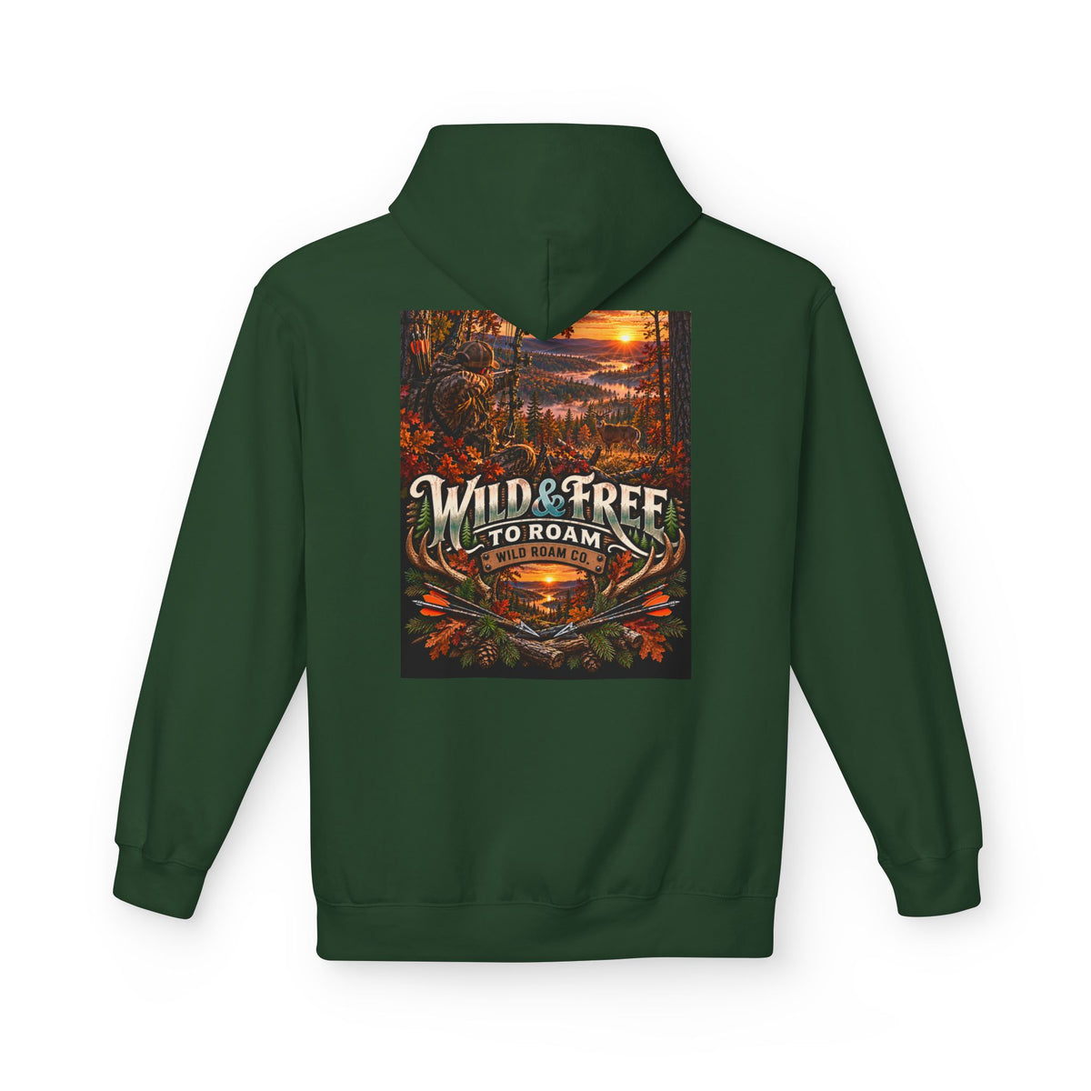 Wild & Free Hoodie — 'Wild & Free To Roam' Outdoor Bow Adventure Pullover
