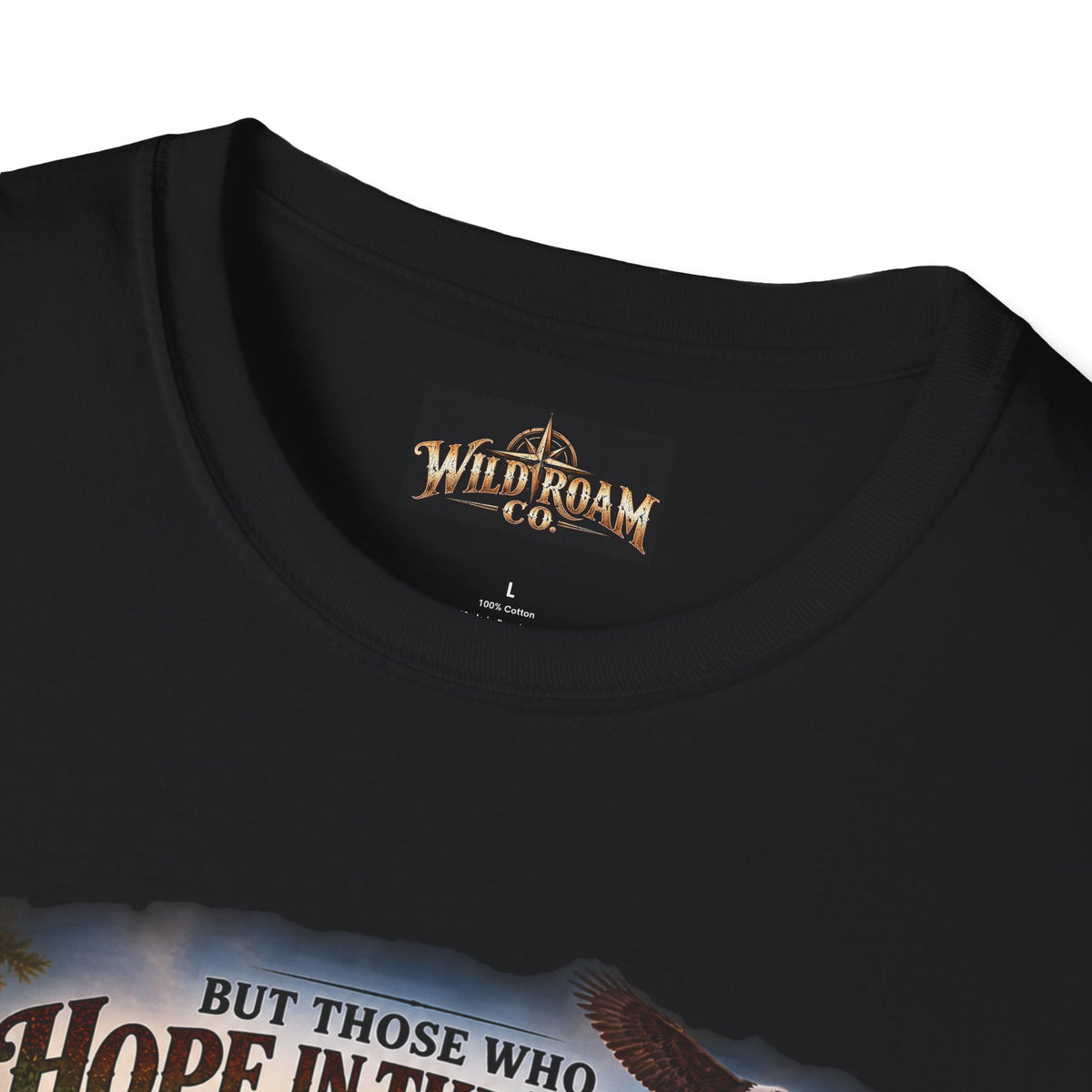 Men's Christian Hiking T-Shirt — "Those Who Hope in the Lord Will Renew Their Strength" Inspirational Faith Tee