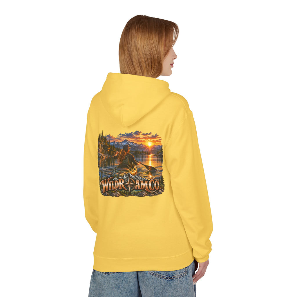 Wild Roam Co. Women's Sunset Kayak Hoodie — Outdoor Adventure Pullover
