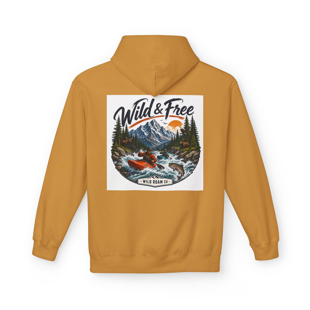 Wild & Free Kayaking Hoodie — Adventure Outdoor Graphic Pullover