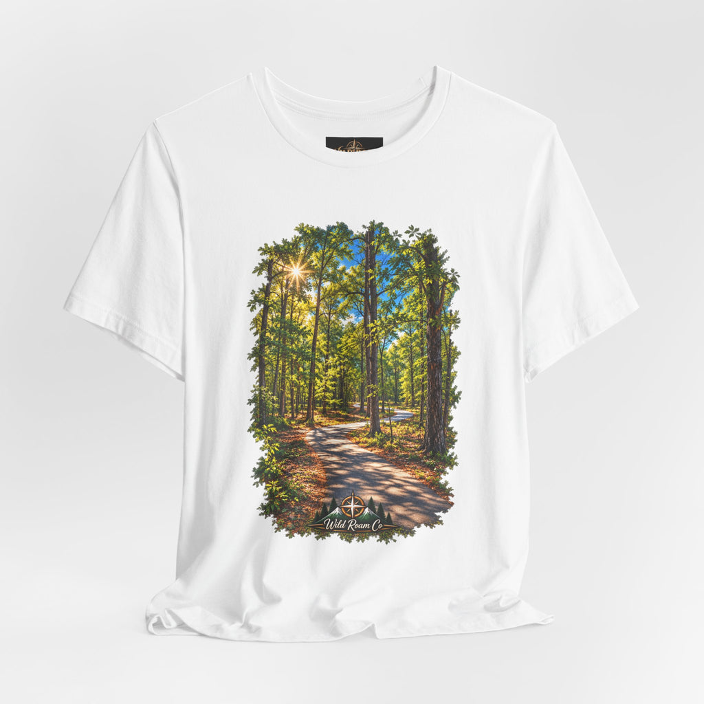 Wild Roam Co Unisex Tee-Psalms 119:105 Nature Path