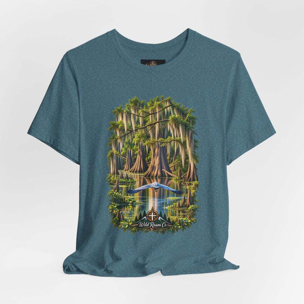 Wild Roam Co Unisex Tee-- Isaiah 40:31 Bayou Bird
