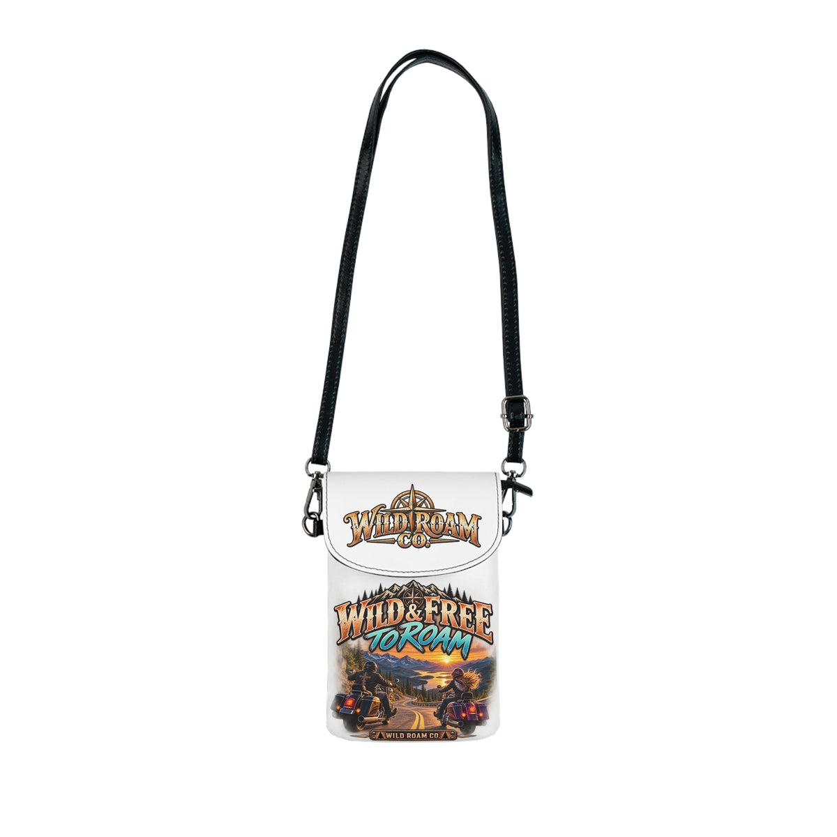 Biker Couple Cell Phone Pouch