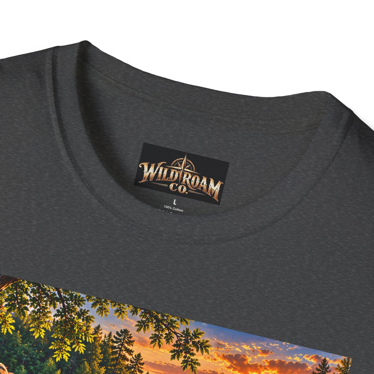 Wild & Free to Roam T-Shirt — Scenic River Fishing Sunset Outdoor Adventure Tee