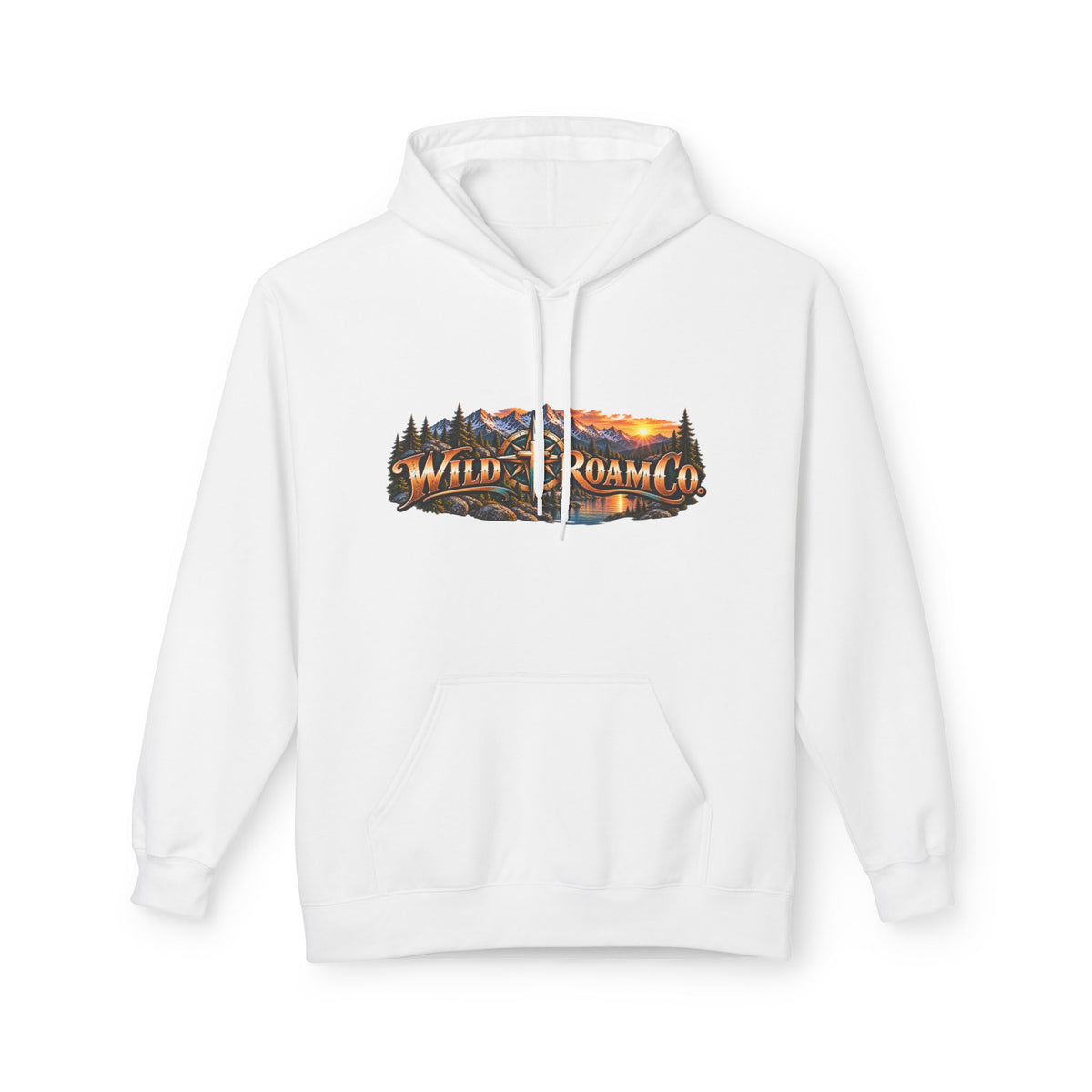 Men's Christian Nature Hoodie — “Be Still and Know That I Am God” Scenic Sweatshirt