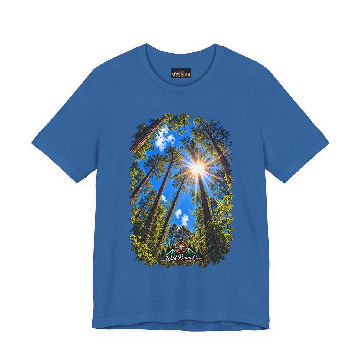 Wild Roam Co. Unisex Tee--Psalms 121:2 Sunny Trees