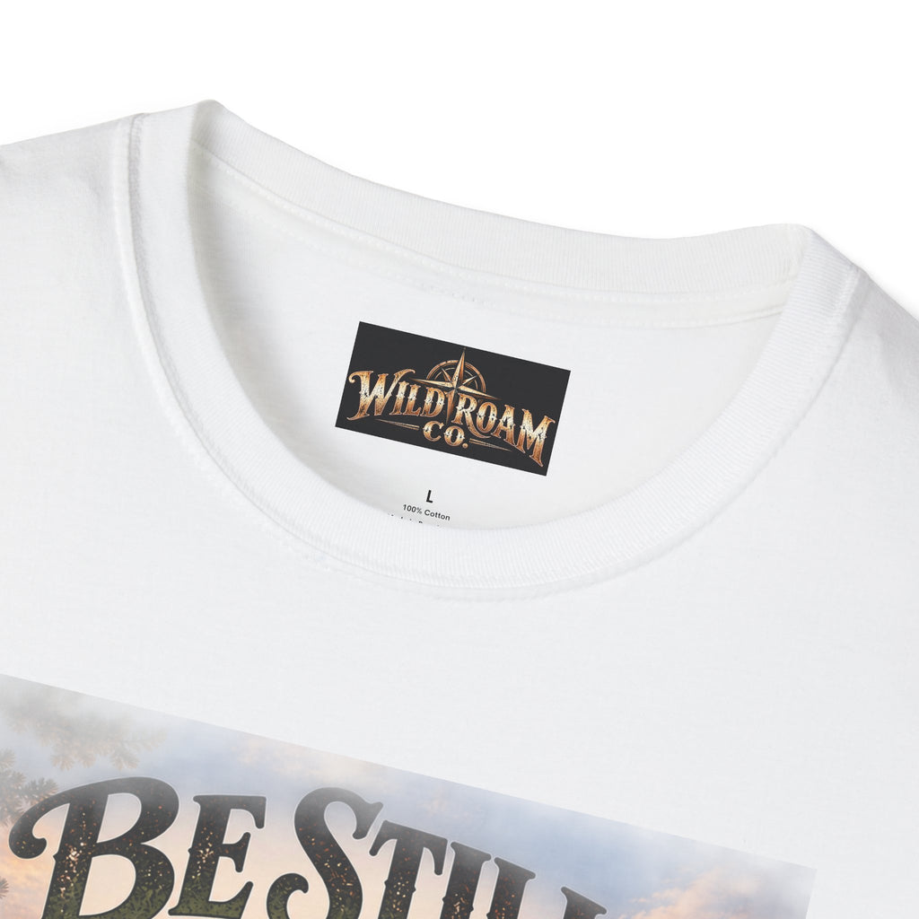 Men's Christian Mountain T‑Shirt – "Be Still and Know That I Am God" Inspirational Faith Tee